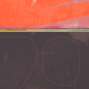 Arts numériques intitulée "dimming of the day" par Adrian Bradbury, Œuvre d'art originale, Peinture numérique