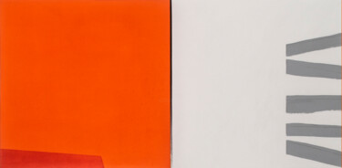 绘画 标题为“ORANGE CRUSH 2” 由Adrian Bradbury, 原创艺术品, 丙烯 安装在木板上