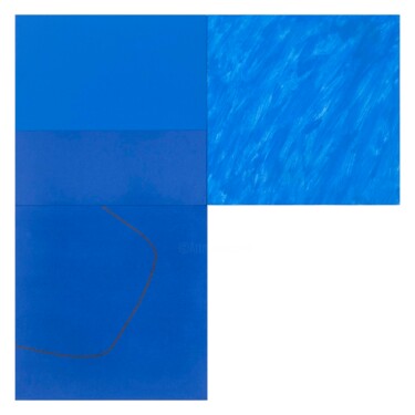 Картина под названием "BLUE SKY DAY" - Adrian Bradbury, Подлинное произведение искусства, Акрил