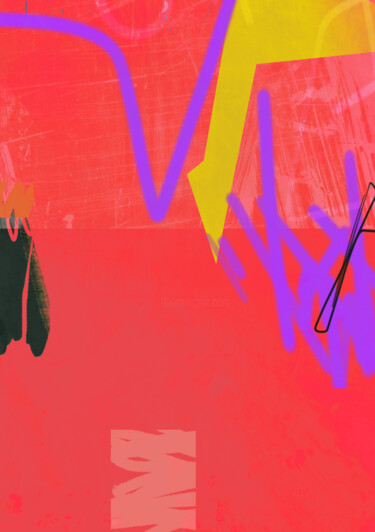 Цифровое искусство под названием "NEON 2" - Adrian Bradbury, Подлинное произведение искусства, 2D Цифровая Работа