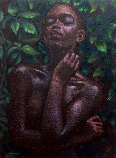 Painting titled "catarina" by Adrian Castro, Original Artwork, Oil