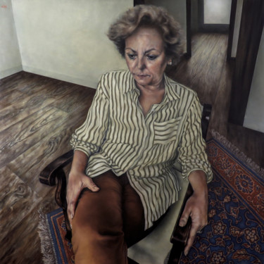 Painting titled "Madre" by Adrián Goma, Original Artwork, Oil