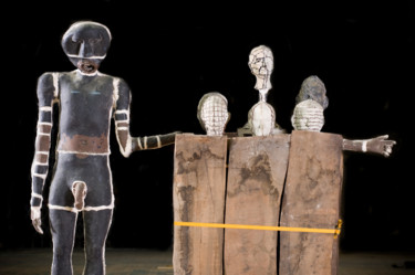 Prekärer Realismus zwischen Selbstporträt und Port Skulptur mit dem Titel "Prekärer Realismus…" von Adrian Uncrut, Original-Kunstwerk, Kunststoff