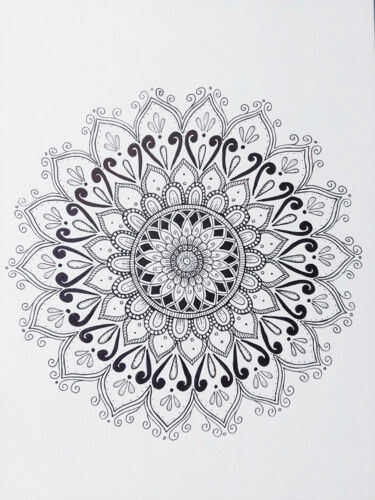 제목이 "Mandala Presença"인 그림 Adriana Assanuma로, 원작, 잉크