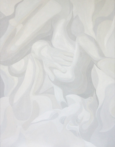 Painting titled "white love" by Adriana Bogdanova, Original Artwork, Oil