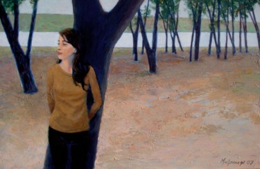 Pintura titulada "Bosque" por Adriana Mufarrege, Obra de arte original, Oleo