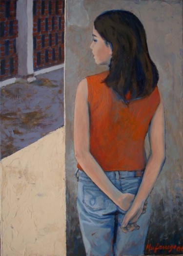 Pintura titulada "Escondite" por Adriana Mufarrege, Obra de arte original, Oleo
