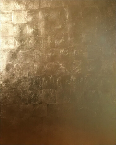 Pintura titulada "Aurum vel Vitrum II" por Adriana Plucha, Obra de arte original, Estarcido Montado en Bastidor de camilla d…