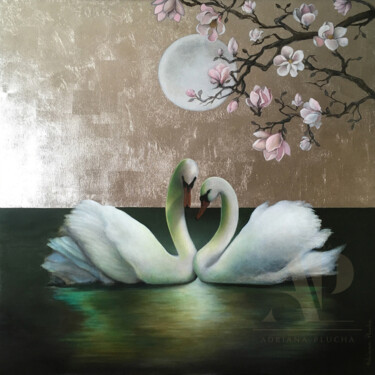 Peinture intitulée "The Harmony" par Adriana Plucha, Œuvre d'art originale, Huile Monté sur Châssis en bois