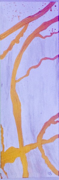 Peinture intitulée "Golden tree" par Adriana Casca, Œuvre d'art originale, Acrylique
