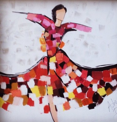 Painting titled "Dancer" by Adriana Casca, Original Artwork, Acrylic