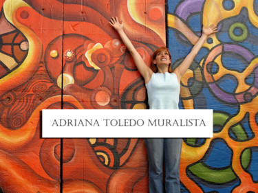 Pintura intitulada "00-yo-muralista.jpg" por Adrianat, Obras de arte originais, Acrílico