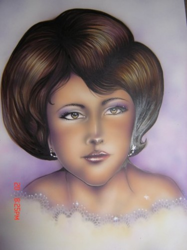 Painting titled "Sin Titulo" by Adriana Almanza, Original Artwork