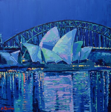 Malarstwo zatytułowany „Sydney Opera House…” autorstwa Adriana Dziuba, Oryginalna praca, Akryl