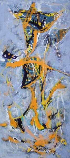 Painting titled "Dancing With You In…" by Adriana Ilin Tomici, Original Artwork, Acrylic