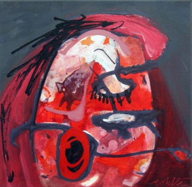 Картина под названием "The Soprano" - Adriana Ilin Tomici, Подлинное произведение искусства, Акрил Установлен на Деревянная…