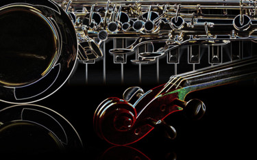 Digitale Kunst getiteld "Muziek" door Henk Adriani, Origineel Kunstwerk, 2D Digital Work