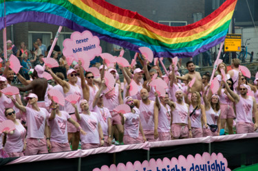 Fotografie getiteld "Pride Amsterdam #9" door Henk Adriani, Origineel Kunstwerk, Digitale fotografie