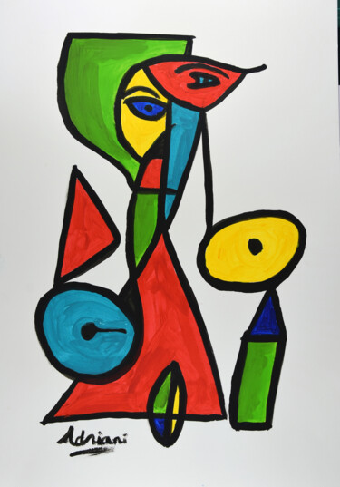 Gravures & estampes intitulée "Rosa #3" par Henk Adriani, Œuvre d'art originale, Acrylique