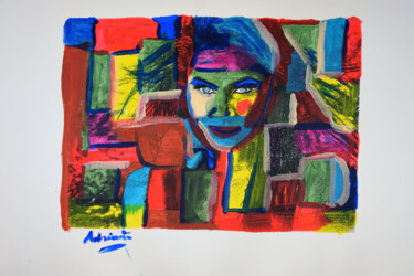 Painting titled "Dora" by Henk Adriani, Original Artwork, Acrylic