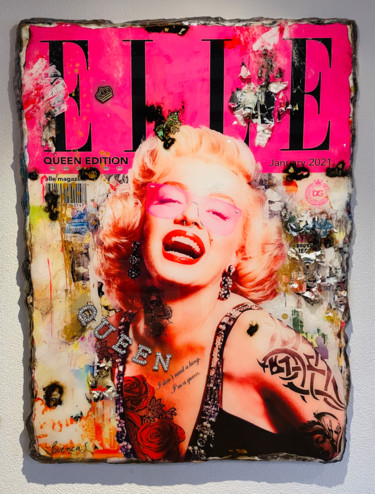 Collages getiteld "Marilyn Monroe The…" door Adriano Cuencas, Origineel Kunstwerk, Collages