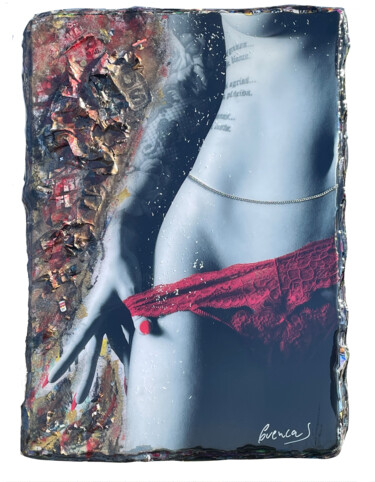 "Red String Dreams" başlıklı Kolaj Adriano Cuencas tarafından, Orijinal sanat, Kolaj