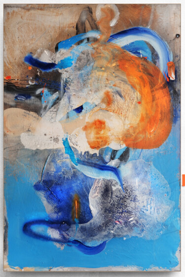 Pintura intitulada "Blue Bridge Boy" por Adriano Ribeiro, Obras de arte originais, Acrílico