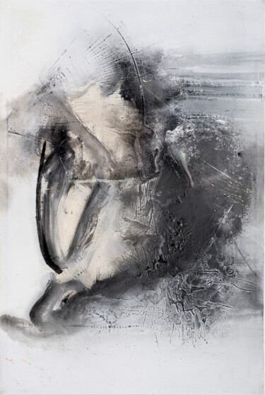 Painting titled "One Grey Plus" by Adriano Ribeiro, Original Artwork, Acrylic