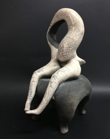 Sculpture titled "Due di due" by Adriano Scenna, Original Artwork, Ceramics