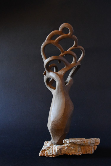 Skulptur mit dem Titel "Albero" von Adriano Scenna, Original-Kunstwerk, Keramik