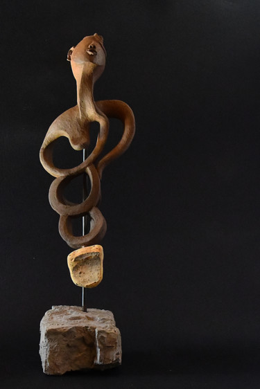 Escultura intitulada "La cantante" por Adriano Scenna, Obras de arte originais, Cerâmica