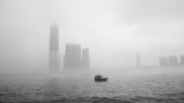 Fotografie mit dem Titel "ICC Hong Kong" von Adrian One, Original-Kunstwerk, Manipulierte Fotografie