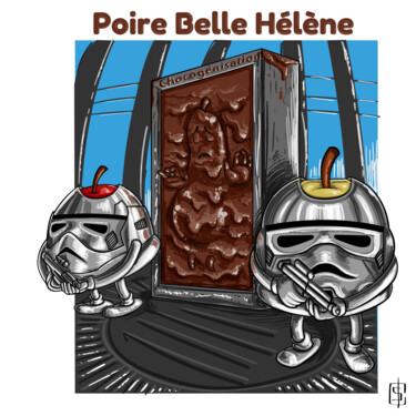 Digital Arts titled "La poire belle-hélè…" by Adrien Cambien, Original Artwork, 2D Digital Work