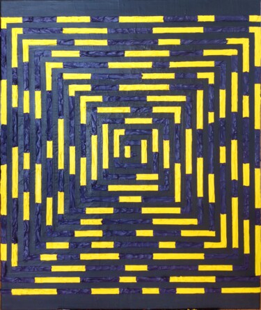 Картина под названием "ANGOISSE" - Adrien Ayrton Santana, Подлинное произведение искусства, Акрил Установлен на Деревянная р…