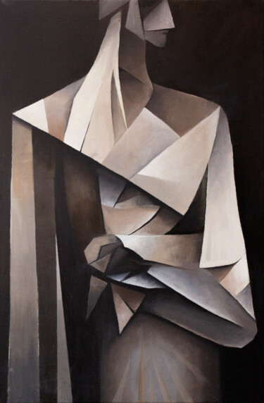 Peinture intitulée "Meda" par Adrien Guibal, Œuvre d'art originale, Huile Monté sur Châssis en bois