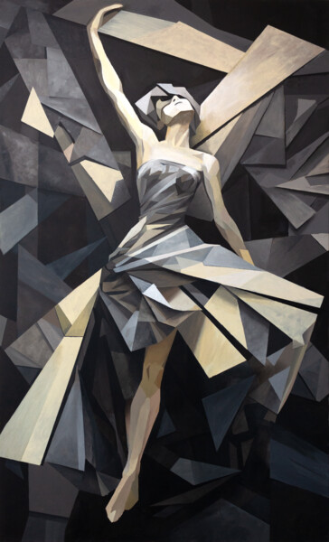 Картина под названием "Seusedan" - Adrien Guibal, Подлинное произведение искусства, Акрил Установлен на Деревянная рама для…