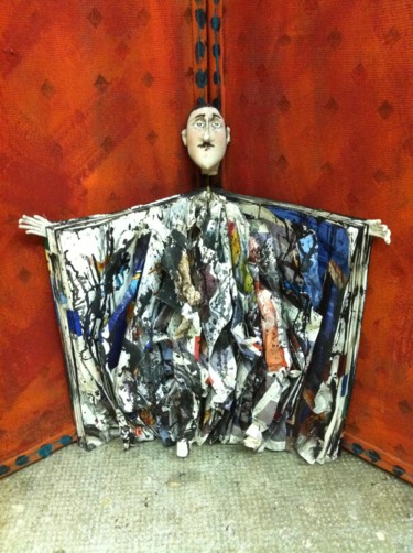 Sculpture titled "Marcel PROUST" by Rebecca Campeau, Original Artwork