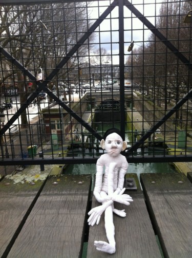Sculpture intitulée "MARCEL DE PARIS" par Rebecca Campeau, Œuvre d'art originale