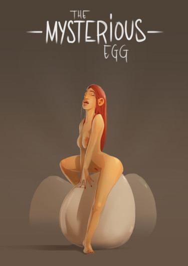 Digital Arts titled "Mysterious Egg" by Adrien 1er, Original Artwork, Digital Painting