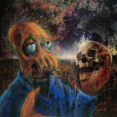 Картина под названием "Doctor Zoidberg" - Adrien Conrad, Подлинное произведение искусства, Акрил