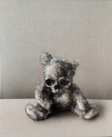 Malerei mit dem Titel "Dusty Innocence" von Adrien Conrad, Original-Kunstwerk, Acryl