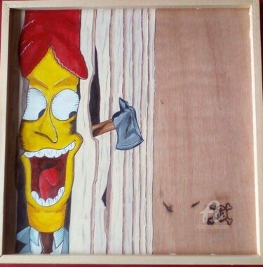 Painting titled "Shinning bob" by Adrien Ferrand, Original Artwork, Acrylic