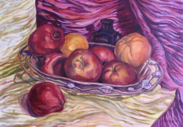 Peinture intitulée "Il portafrutta" par Adrienn Bocskor, Œuvre d'art originale