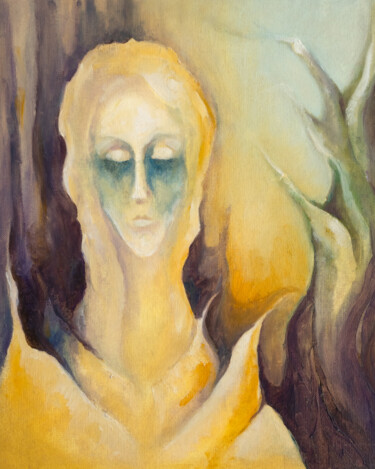 Pittura intitolato "Spirit Of The Forest" da Adrienn Pécsek, Opera d'arte originale, Olio