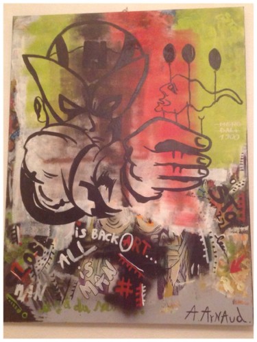 Peinture intitulée "Dali et les Marvel…" par A. Arnaud, Œuvre d'art originale