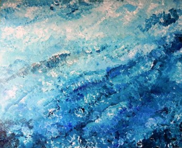Painting titled "Sea sky" by Adrita Biswas, Original Artwork, Acrylic
