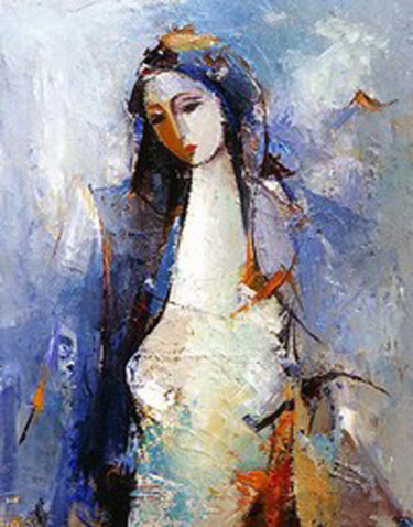Painting titled "oil painting" by Rashmi Soni, Original Artwork, Oil