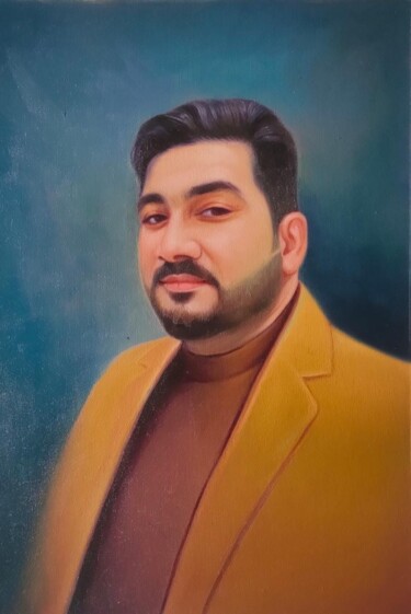 Painting titled "portrait paintings" by Rashmi Soni, Original Artwork, Oil