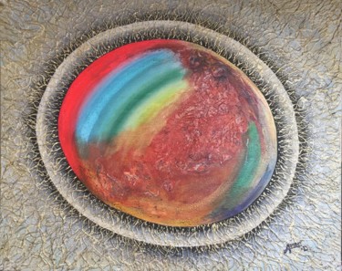Peinture intitulée "life-circle.jpg" par Amer Daoud, Œuvre d'art originale, Acrylique