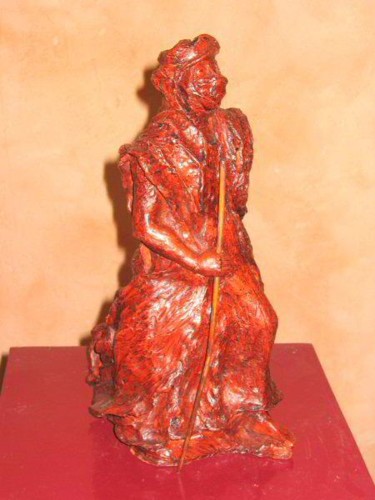 Sculpture intitulée "Touareg -le marcheur" par Gilles Adt, Œuvre d'art originale, Autre